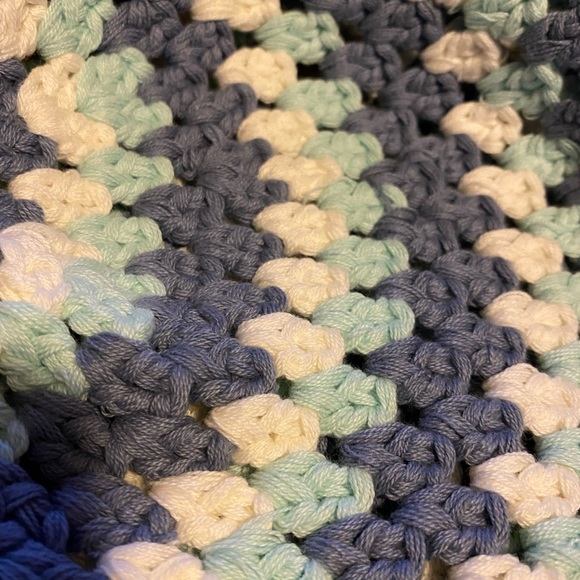 New without tags Free People 
Pixie Blue Stripe Crochet Bucket Hat
100% cotton - Picture 3 of 10